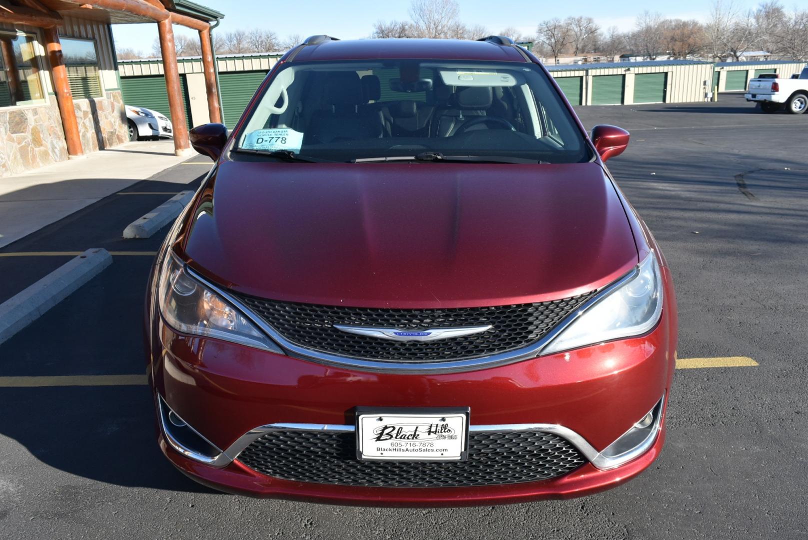 2018 Maroon /Black Chrysler Pacifica touring L (2C4RC1BG9JR) with an 3.6L V-6 24 Valve VVT UPG I W/ESS engine, 9-Speed Automatic transmission, located at 1600 E Hwy 44, Rapid City, SD, 57703, (605) 716-7878, 44.070232, -103.171410 - Photo#1